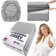 PRZEŚCIERADŁO Z GUMKĄ JERSEY POLSKIE GRUBE 220x200 100% BAWEŁNA CZESANA