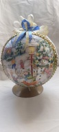Bombka bombki ręcznie robione 15 CM decoupage M6