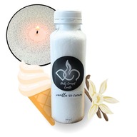 Świeczka Świeca PERŁOWA zapachowa Lody Waniliowe 200g + GRATIS 50 cm knotów