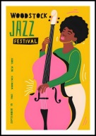 A2 OBRAZ PLAKAT MUZYCZNY MUZYKA WOODSTOCK JAZZ FESTIVAL NEW YORK 1981