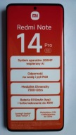 NOWA Atrapa eksponat wystawa prezenter smartfon XIAOMI REDMI NOTE 14 PRO 5G