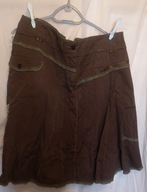 Khaki spódnica z kieszeniami a|wear L XL XXL