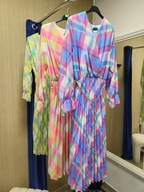 Sukienka niebieska kratka plisowana M/L Italy !!!