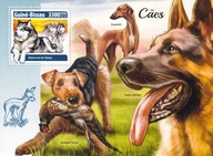 Gwinea Bissau 2018 ** cena 11,50 zł kat.800€ (2) - fauna, psy, blok