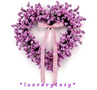 Wieniec wianek serce dekoracyjne ozdobne dekor jagody wiosna LUX