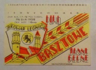 STARA ETYKIETA PIWO JASNE PEŁNE BASZTOWE BROWAR LEGNICA