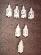 7x bezpiecznik topikowy ceramiczny 10A 16A 20A - zestaw