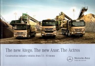 PROSPEKT MERCEDES-BENZ ATEGO. AXOR. ACTROS. CONSTRUCTION-INDUSTRY ...
