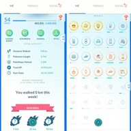 Pokemon GO konto Level 54, 63x Legendary, 45x IV100, 26x Shiny, 8x Mythical