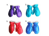 1.Cieplutkie rękawiczki z jednym palcem na 2 latka