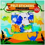 Motywacyjne NAKLEJKI Samoprzylepne z Filcu 100 szt. DINOZAURY