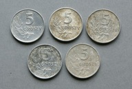 PRL 5 GROSZY 1962 ZESTAW 5 SZT. (4)