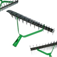 GRABIE AERATOR DO NAPOWIETRZANIA TRAWNIKA TRAWY GLEBY DWUSTRONNE 32X23CM