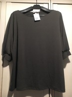 H&M NOWA BLUZKA TUNIKA TOP OVERSIZE DUŻA KHAKI