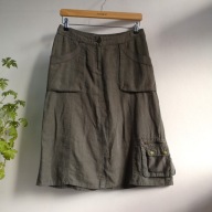 LEN 100% spódnica damska HM 38 40 zadziorna utility eko markowa