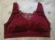 Biustonosz George miękki bez fiszbin XL bordo