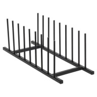 Stojak na talerze Organizer metalowy Czarny Loft