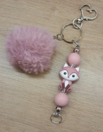 Brelok damski Lisek zawieszka pompon 6423 Oliwia Kurowska, Kuba Kurowski