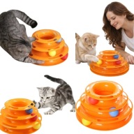 ZABAWKA INTERAKTYWNA DLA KOTA WIEŻA Z PIŁECZKAMI DLA KOTA ZABAWA