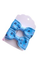 Spinki do włosów kokardki marynarskie 2 szt.