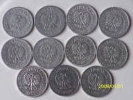 10 groszy zestaw rocznikowy od 1949 r. stare roczniki lata 60 i 70-te bcm!!