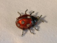 Broszka w kształcie biedronki