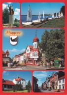 MRĄGOWO - POMNIK JAN PAWEŁ II - CENTRUM - RATUSZ - JEZIORO - HERB