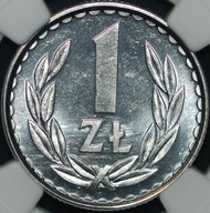 1 złoty 1985 - MS 65 - NGC - MENNICZE