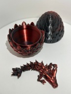 Smoczek 3D czerwono - czarny + jajo opcjonalnie