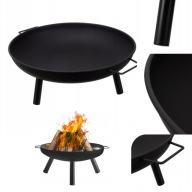 PALENISKO OGRODOWE NA OGNISKO DUŻE 58CM TRÓJNÓG MOCNE LOFT GRUBE Z UCHWYTEM