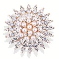 BROSZKA PRZYPINKA PIN PINETS AGRAFKA ELEGANCKA płatek śniegu świąteczna