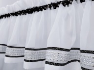 Zazdroski Black Czarny zazdrostki roletki firany