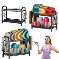 OCIEKACZ NA SZTUĆCE DO NACZYŃ SUSZARKA STOJĄCA DWUPOZIOMOWA TODOMI