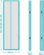 AIRTRACK MATA GIMNASTYCZNA SKŁADANA + POMPKA ELEKTRYCZNA- 300x100x10cm