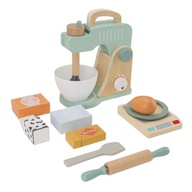 Drewniany blender Zestaw Piecz Mikser Zabawanie akcesoriów kuchennych AB
