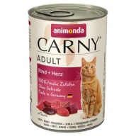 Animonda KOT Carny Adult puszka ZESTAW 6x400g - Wołowina + Serca