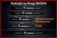 5 szt - SKODA Octavia Fabia Superb Naklejki ochronne na progi Bagażnik