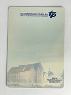 Karnet do kart telefonicznych TP Spichlerz z tyłu duże logo TP z naklejką