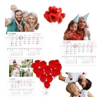 FOTOKALENDARZ ŚCIENNY 2026 FOTOBUM JEDNODZIELNY PREZENT NA WALENTYNKI