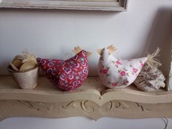 ZABAWNA KURA KWOKA DUŻA Z MATERIAŁU- DEKORACJA DOMU