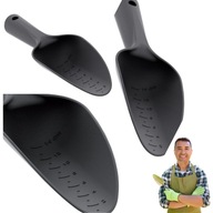 ŁOPATKA MAŁA NABIERACZKA DO ZIEMI PIASKU KOMPOSTU NAWOZU OGRODOWA CZARNA