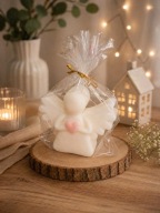 podziękowanie dla gości aniołek świeczka chrzest/baby shower/komunia