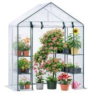 MINI SZKLARNIA OGRODOWA FOLIOWA BALKONOWA MAŁY TUNEL FOLIOWY 195x143x73 cm