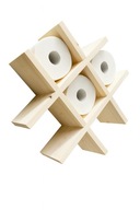 Drewniana półka stojak na papier lub książki naturalne drewno