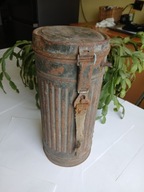 NIEMIECKA PUSZKA NA MASKĘ PRZECIWGAZOWĄ WERMACHT