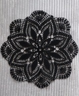 serwetka o średnicy 33 cm, kol. czarny