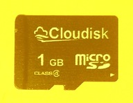 microSD 1 GB >> C L O U D I S K >> Made in TAIWAN
