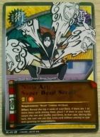 Karta Naruto CCG Jutsu Ninja Art: Super Beast Scroll - J-497