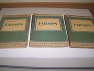 FARAON Tom I - III Bolesław Prus - książki z 1949 roku.