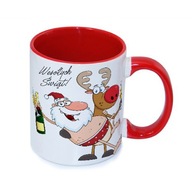 Śmieszny kubek świąteczny na prezent MIKOŁAJKI